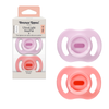 【新款】0-6個月 Ultra Light 超輕矽膠安撫奶嘴 (新裝兩個裝連消毒盒) (紫色+粉紅)