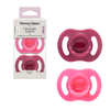 【新款】6-18個月 Ultra Light 超輕矽膠安撫奶嘴 (新裝兩個裝連消毒盒)(粉紅色+紫色)