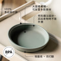 防滑吸盤矽膠餐碟-粉紅色