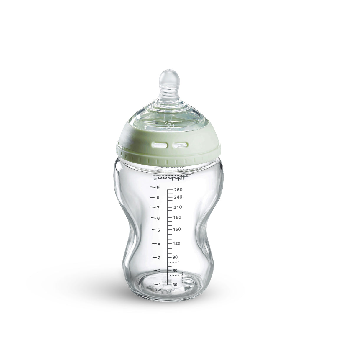 Natural Start 260ml 玻璃奶瓶附超柔軟中流量奶嘴