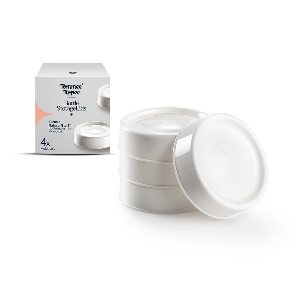奶瓶儲存蓋│4個裝│適用於Natural Start奶瓶│可冷藏冷凍│可疊起│不含BPA