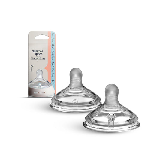 Natural Start 快流量 奶瓶奶嘴 (適用於6個月以上)｜仿母乳奶嘴｜3號奶嘴｜不含BPA