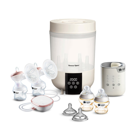 2.【網上BB展】All-in-1新生爸媽必備套裝(蒸汽消毒+雙邊電動吸奶器)