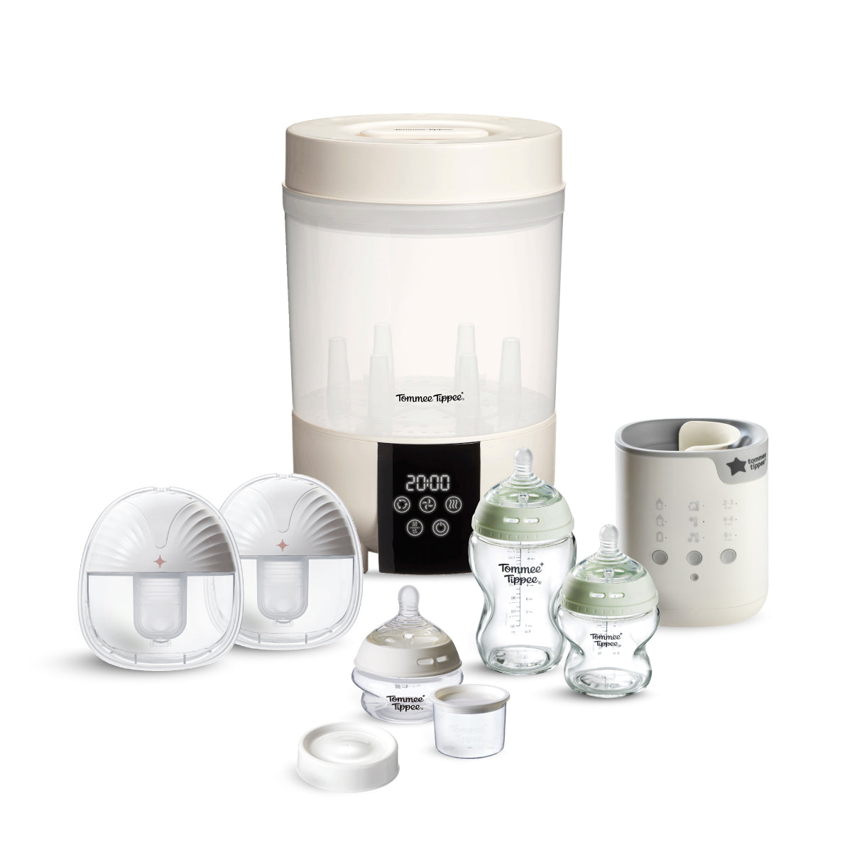 All-in-1新生爸媽必備套裝-蒸汽消毒加穿戴式吸乳器