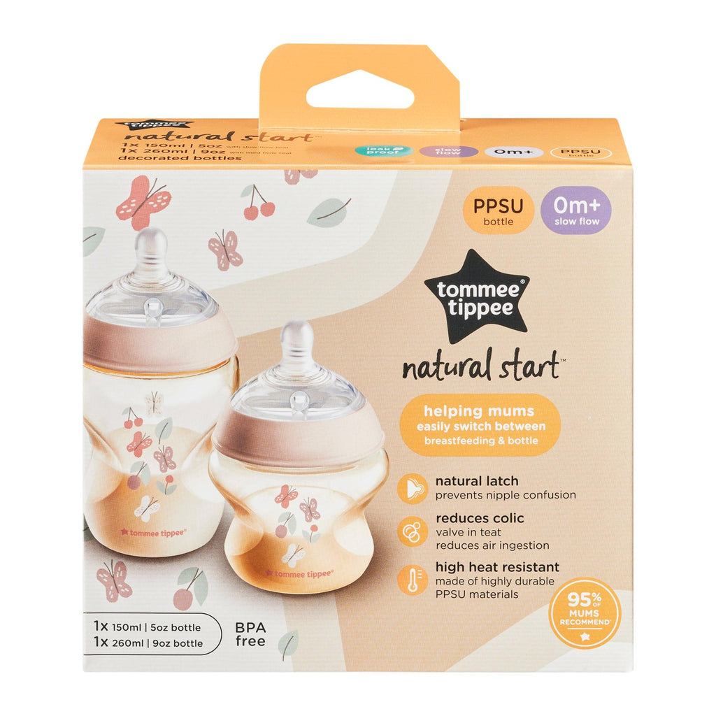 Natual Start ® PPSU 奶瓶附超柔軟奶嘴 150ml & 260ml - Tommee Tippee 香港官方網店