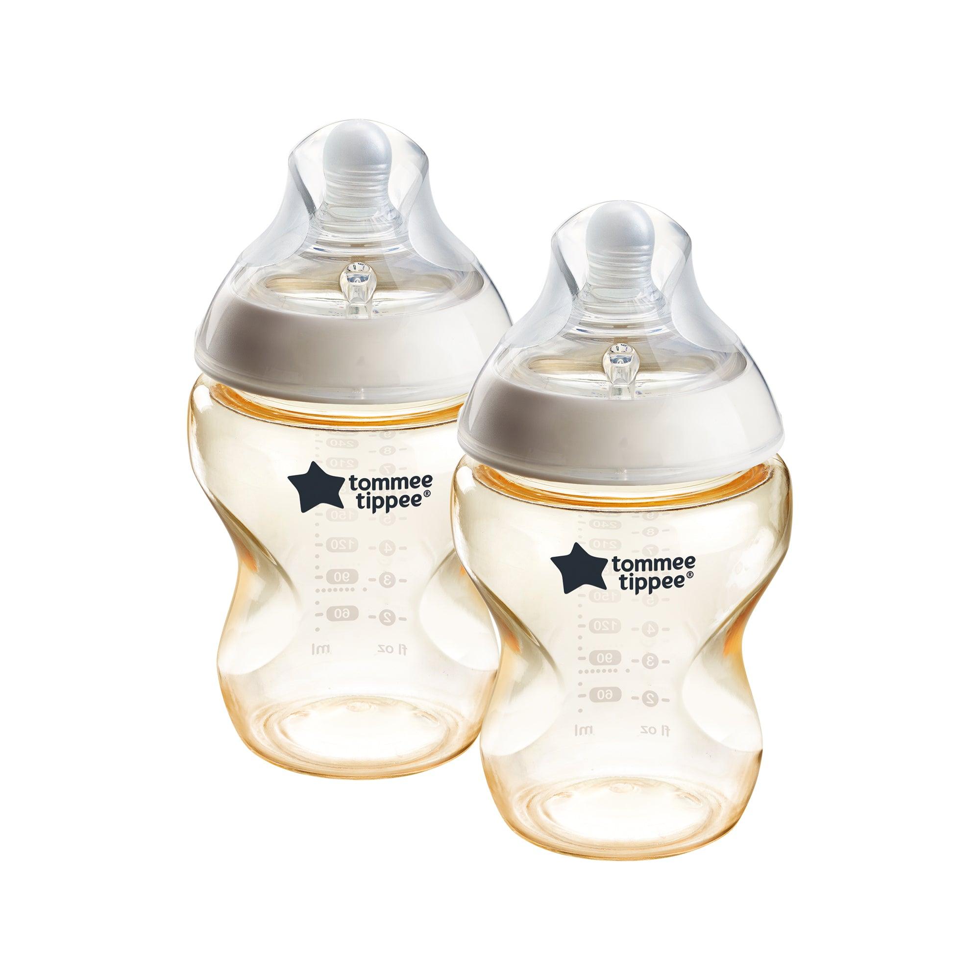 Natural Start ® 260ml PPSU 奶瓶附超級柔軟中流量奶嘴(兩個裝) - Tommee Tippee 香港官方網店