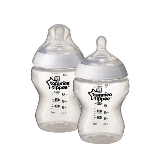 closer to nature® 260ml PP 奶瓶 (配新乳感超柔軟中流量奶嘴) 兩個裝 - Tommee Tippee 香港官方網店